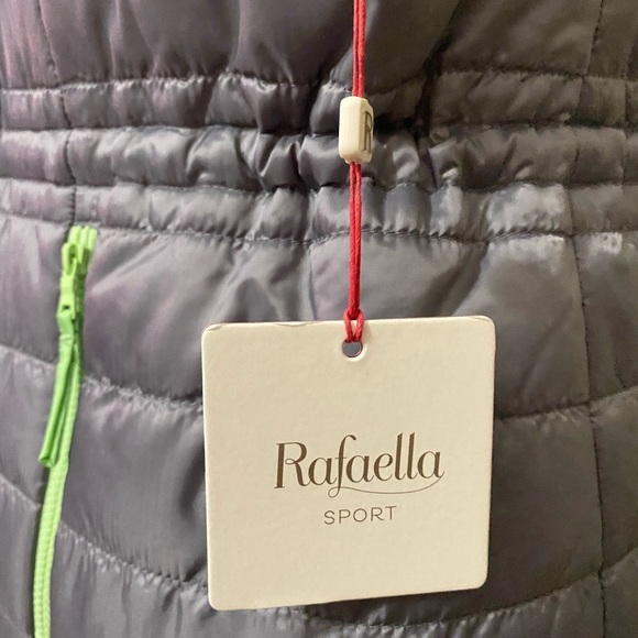 Rafaella Sportswear puffer zip up rock color vest - Picture 4 of 7
